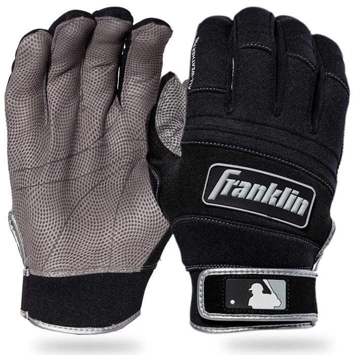 FRANKLIN ALL WEATHER PRO BASEBALL BATTING GLOVES