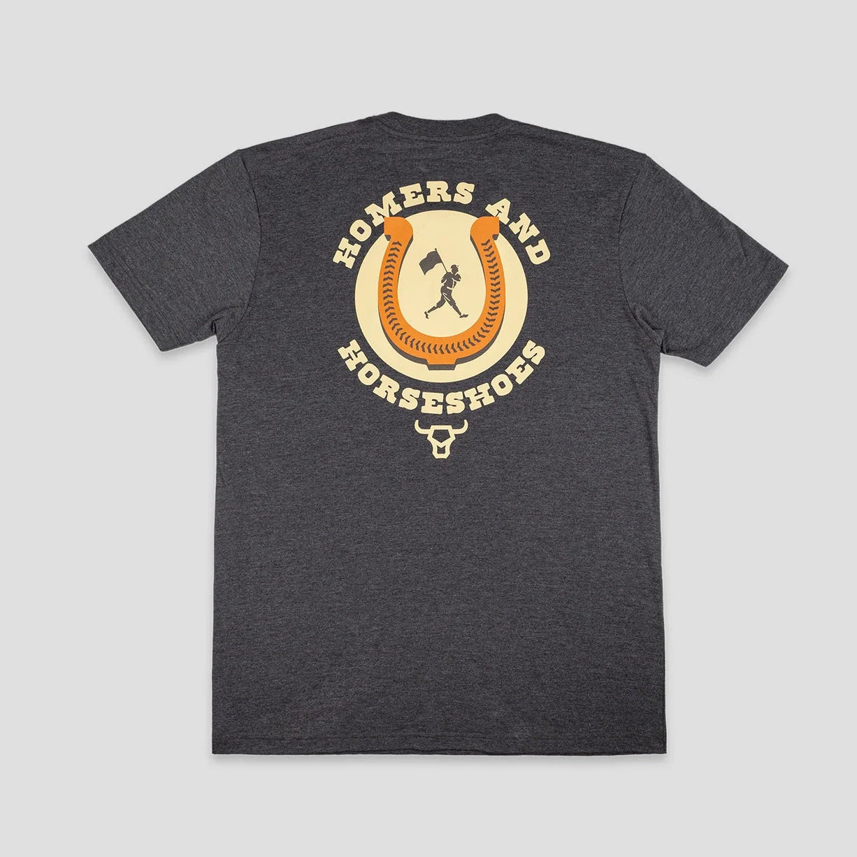 Baseballism Youth Homers and Horseshoes Charcoal T-Shirt
