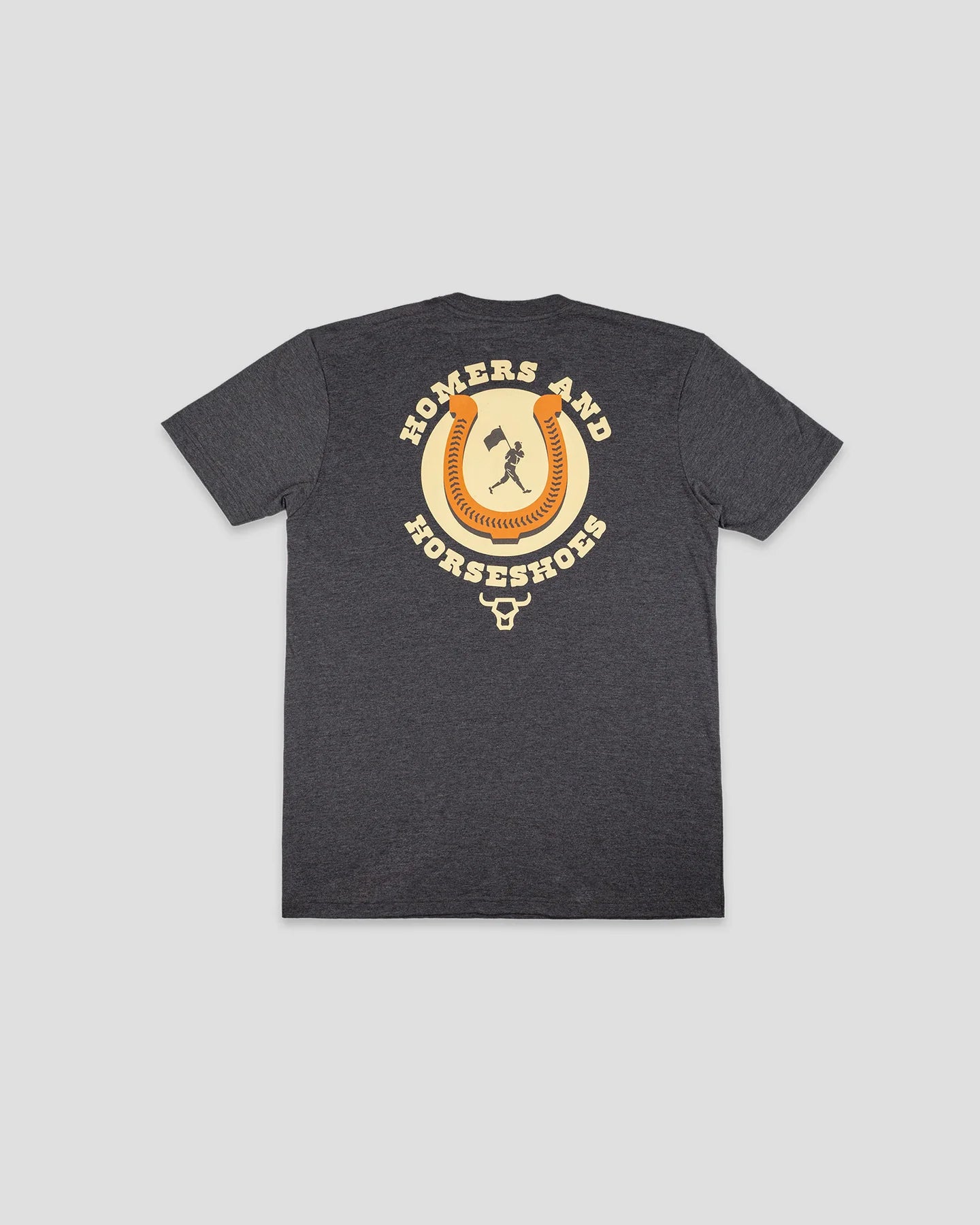 Baseballism Youth Homers and Horseshoes Charcoal T-Shirt