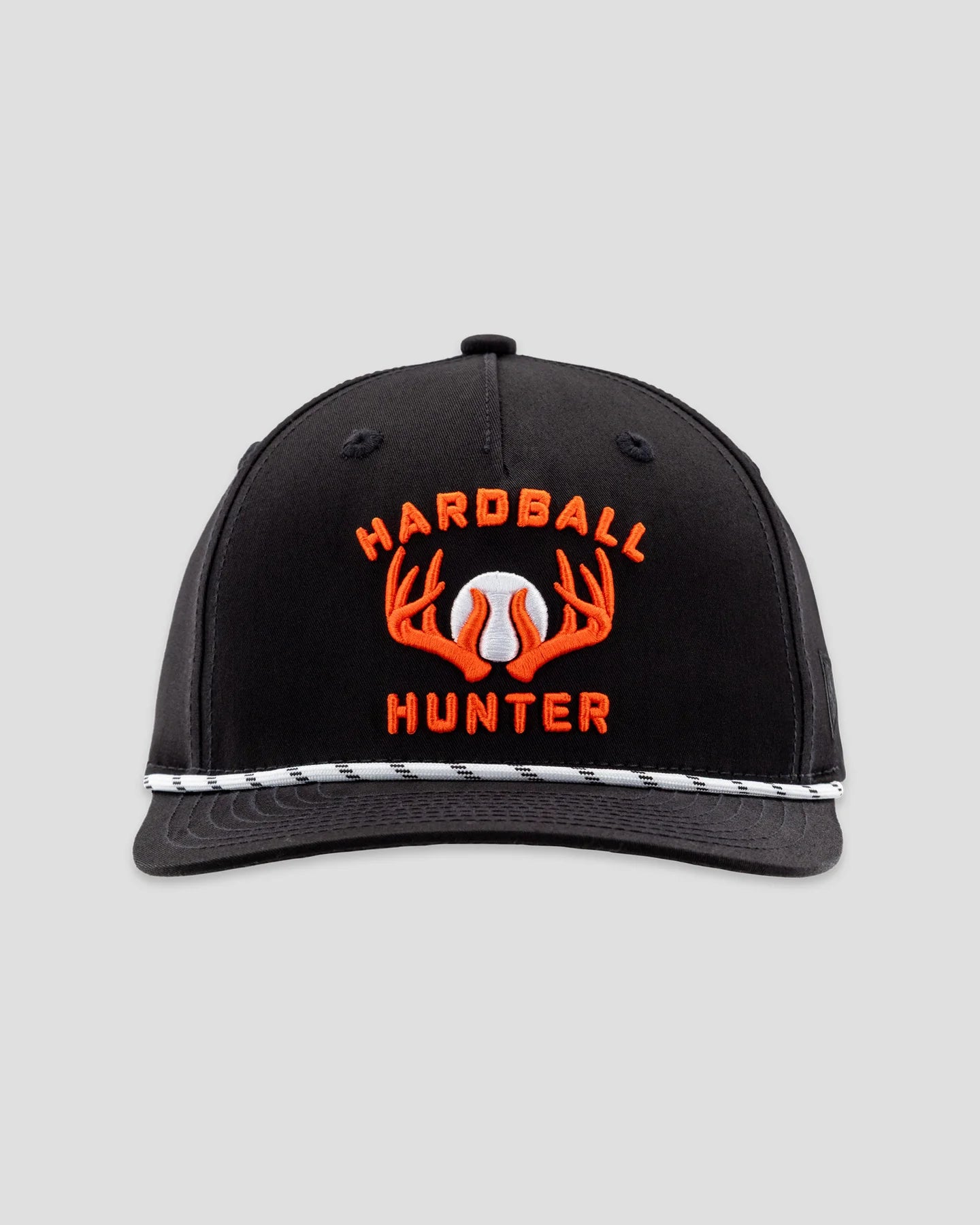 Baseballism Hardball Hunter Five Panel Rope Cap - Black