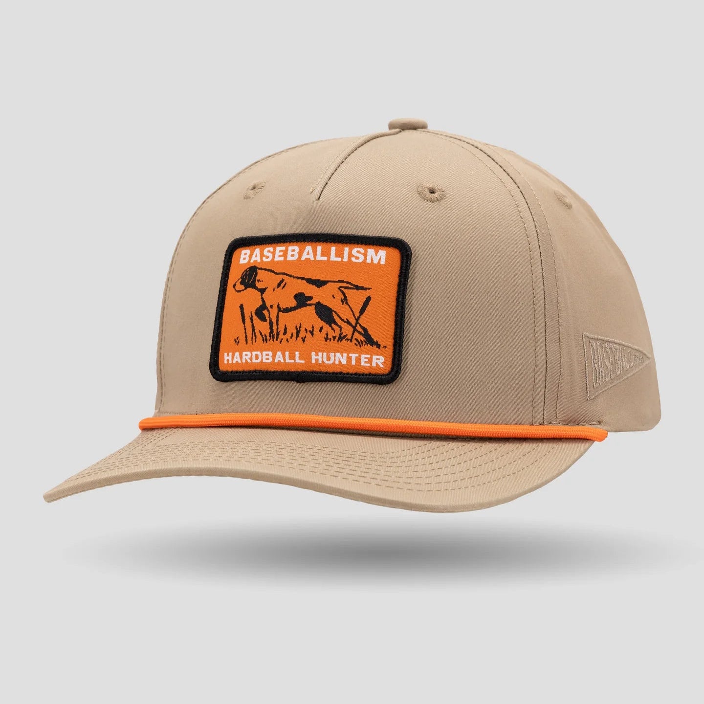 Baseballism Hardball Hunter Five Panel Rope Cap - Khaki