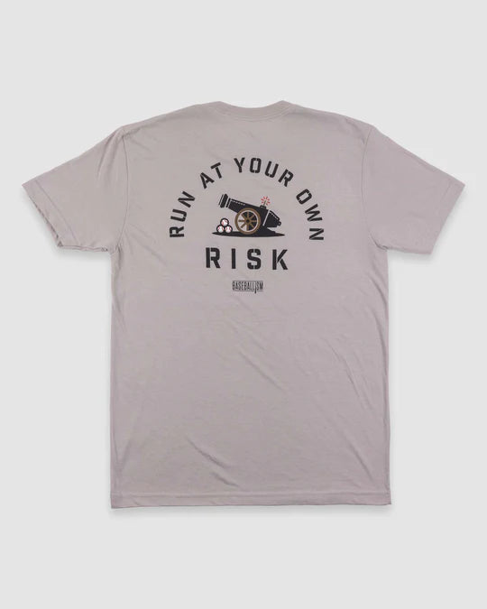 Baseballism Adult T-Shirt: Run At Your Own Risk