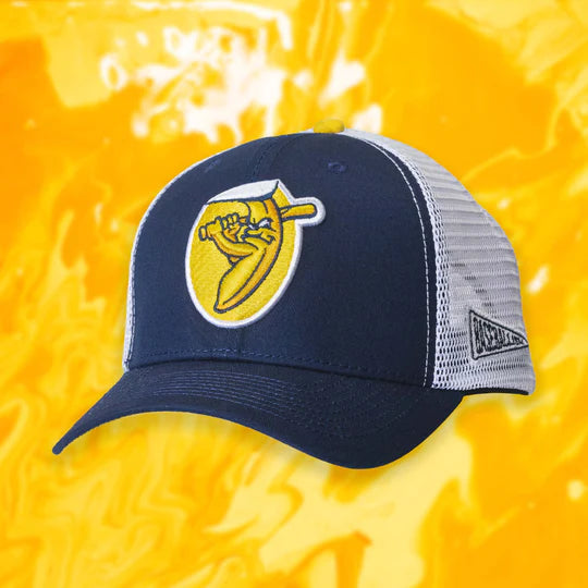 Banana Sticker Trucker Cap - Baseballism X Savannah Bananas