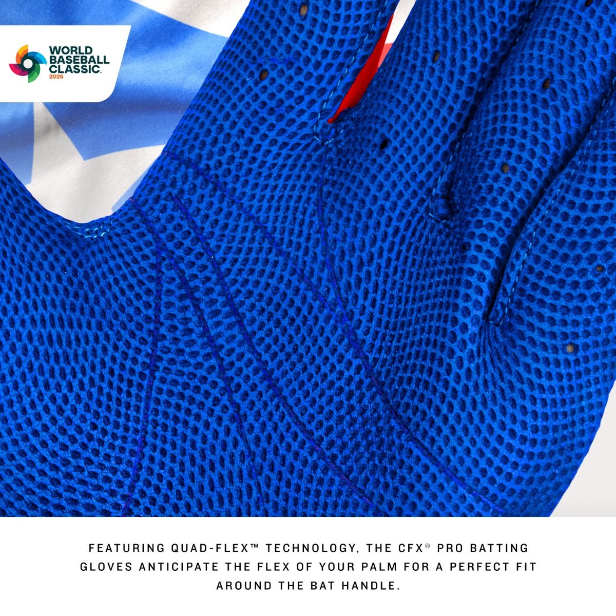 Franklin Youth CFX® Pro World Baseball Classic Batting Glove: Puerto Rico