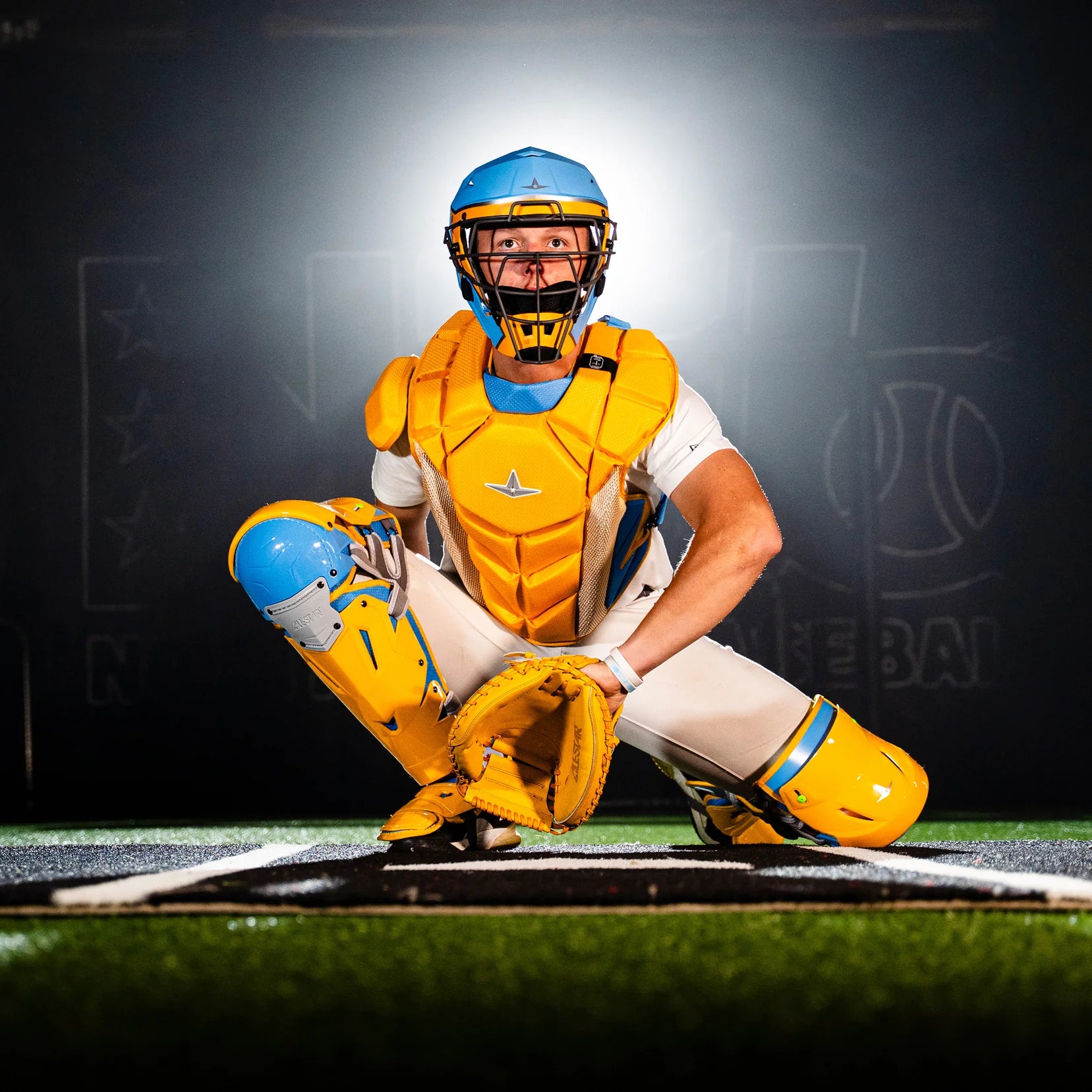 All Star MVP-PRO Short Fuse Series™ Intermediate Catching Kits: CKCC-5-LT-MED-GO_SB_SV