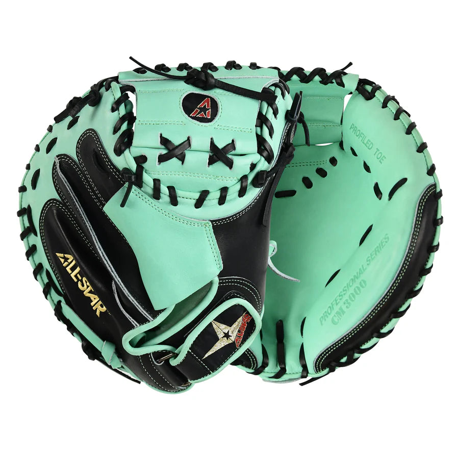 ALL-STAR LIMITED CM3000 34" PRO-ELITE® CATCHER'S MITT: BLACK/MINT