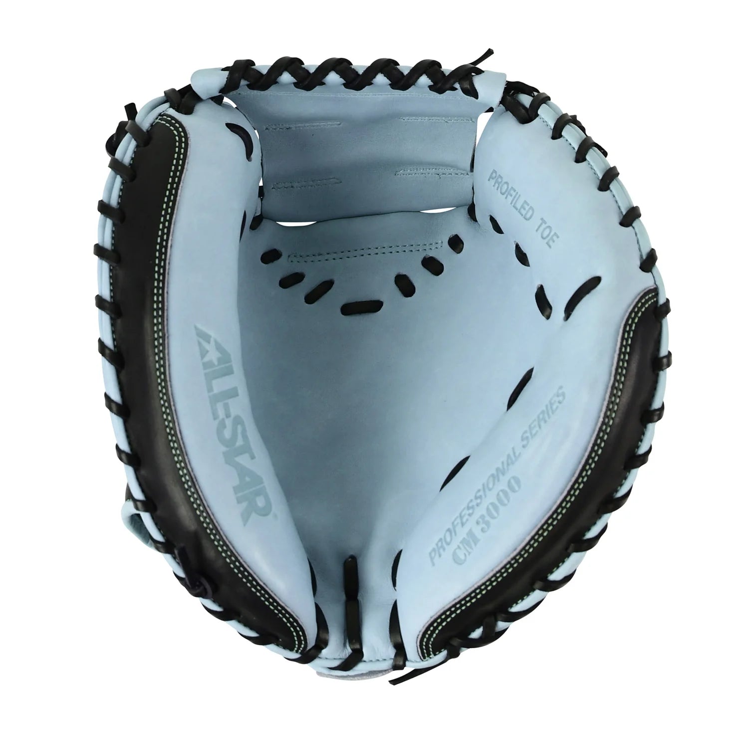 ALL-STAR LIMITED 34" CM3000 PRO-ELITE® CATCHER'S MITT: BLACK/SKY BLUE