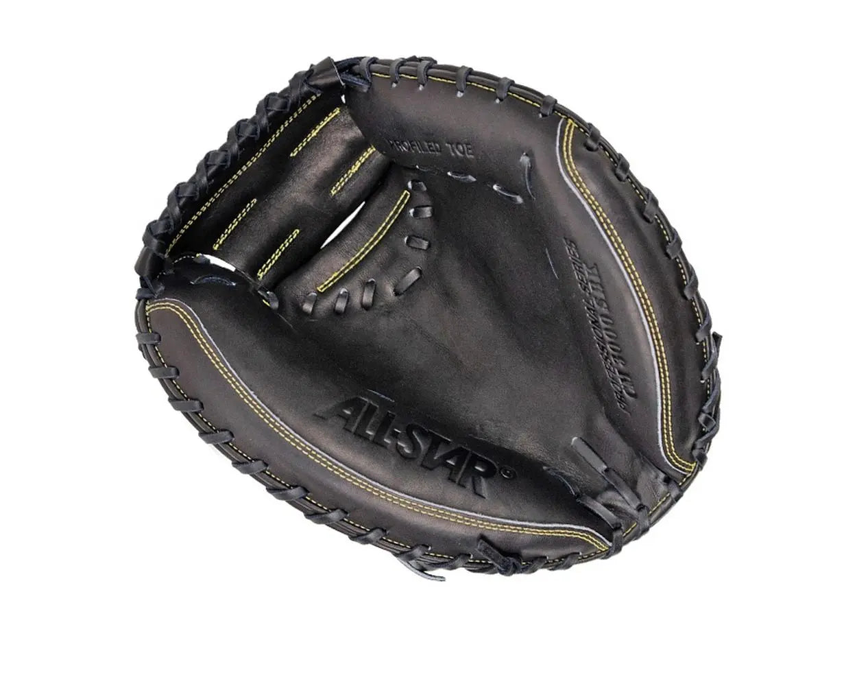 All Star Pro Elite 34" Baseball Catcher's Mitt Solid Black: CM3000MBK