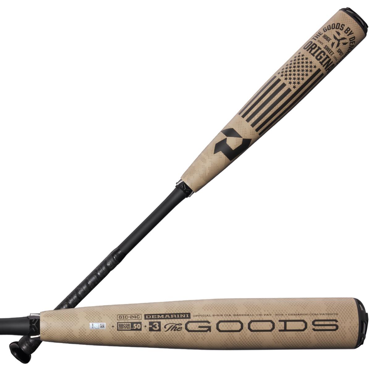 2024 DeMarini The Goods Limited Edition Camo BBCOR Baseball Bat: WBD2558010