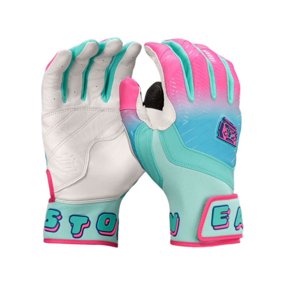 Easton Youth Spring Break Aqua/Pink Walk-Off Ethos Batting Gloves