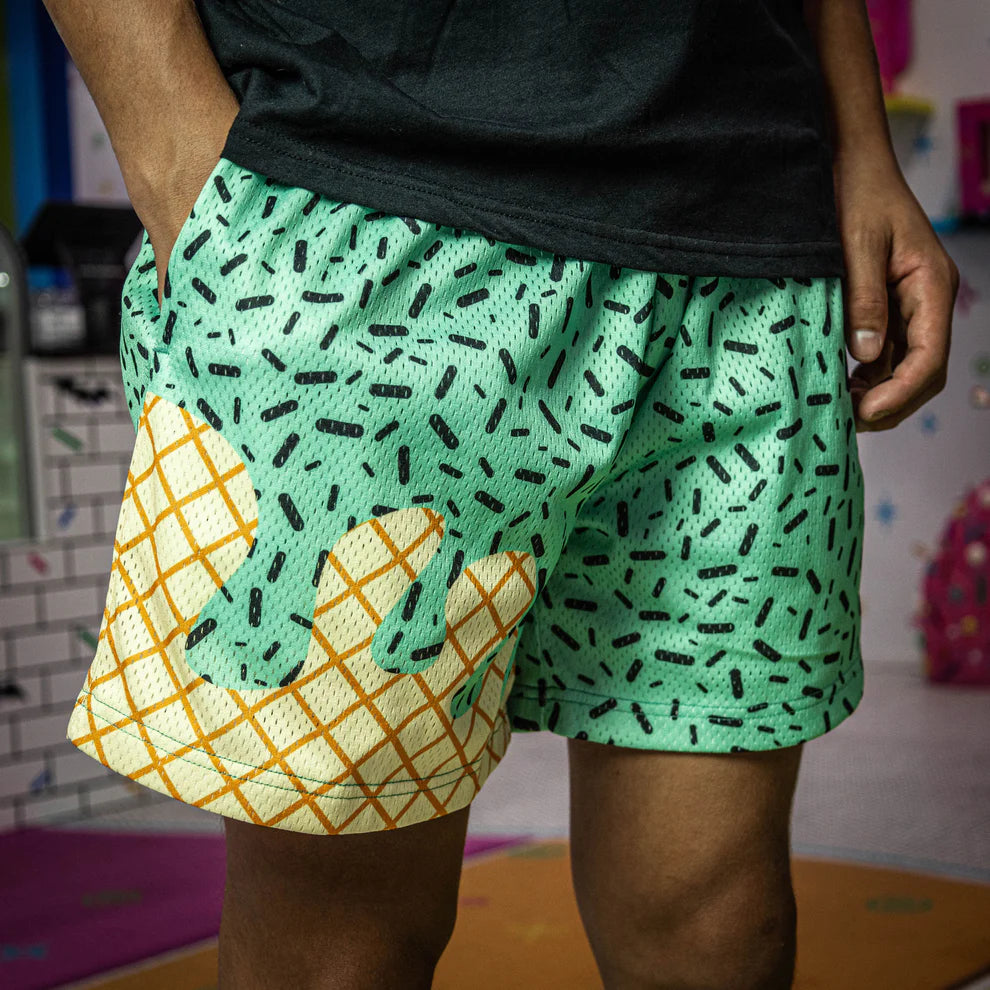 Baseball Lifestyle 101 Youth Ice Cream Shorts: Mint