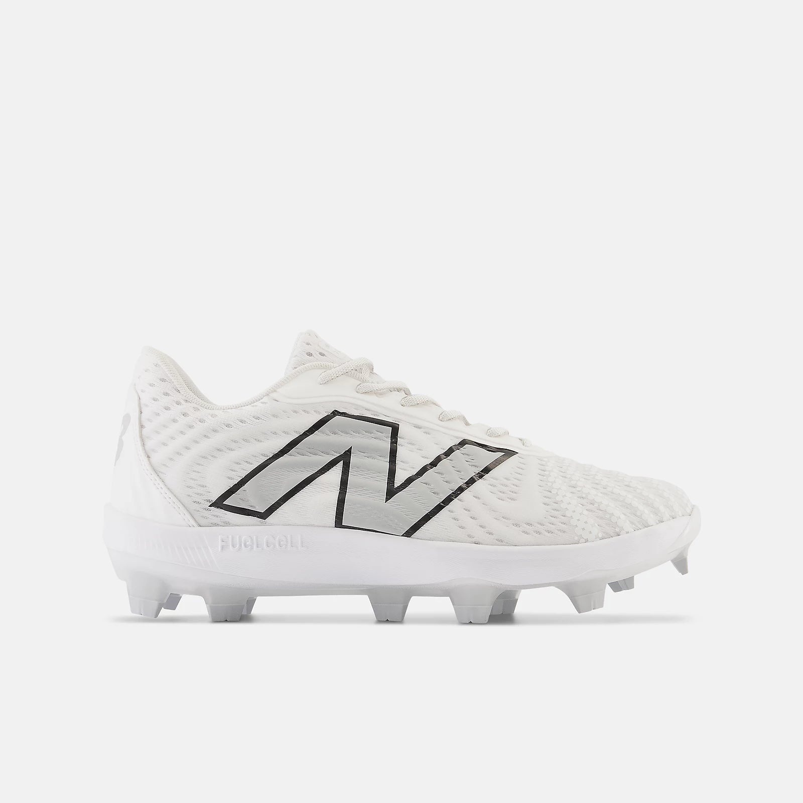 New Balance White PL4040W7 Molded Cleats