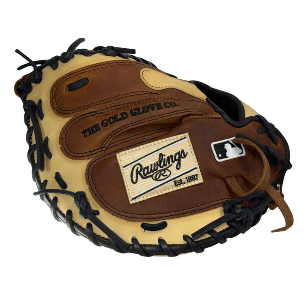 Rawlings Custom 33" Heart of the Hide Timberglaze and Camel Catchers Mitt: PROCM33-23
