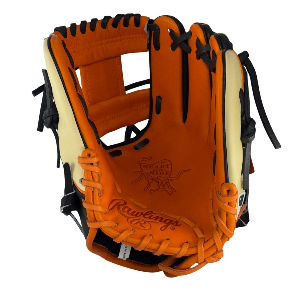 Rawlings Custom PRO204U-2 11.5" Infielders Glove - Black/Orange