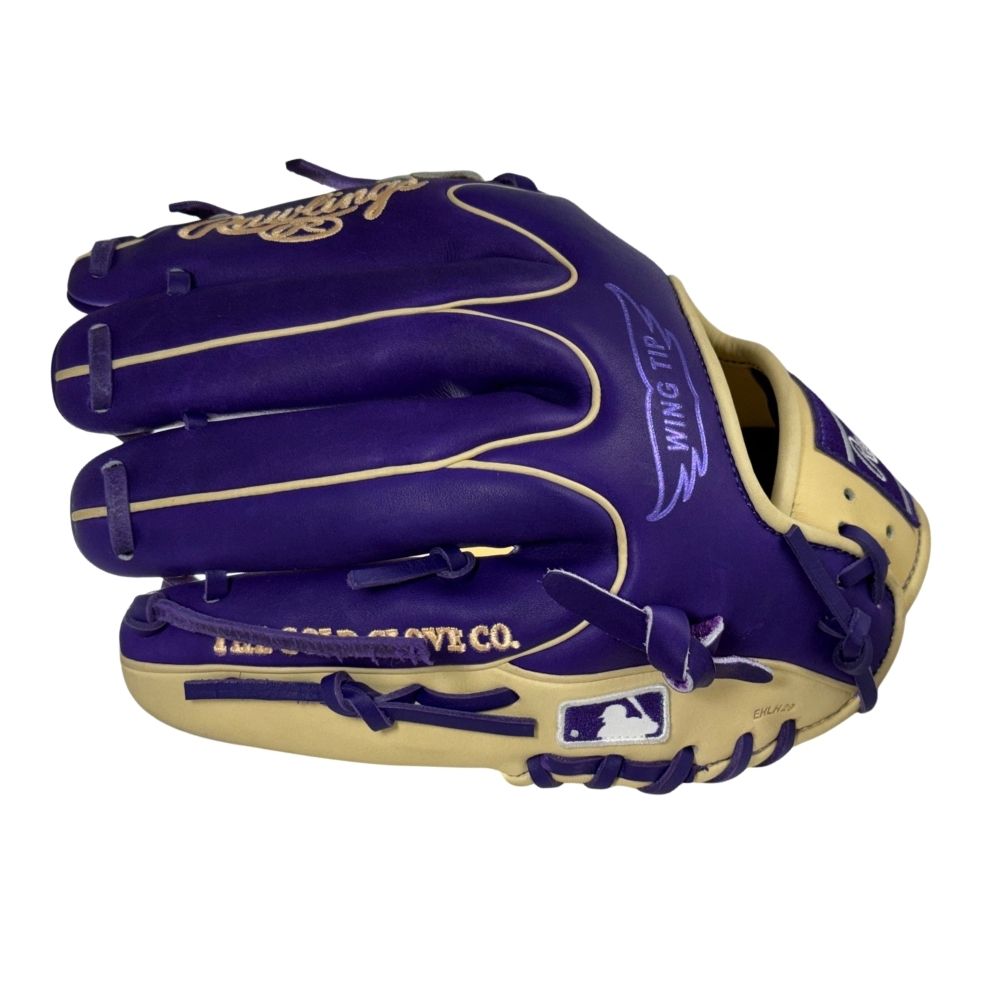 Rawlings Custom Heart of the Hide 11.5" Purple and Camel Infielders Glove: PRO204W-2