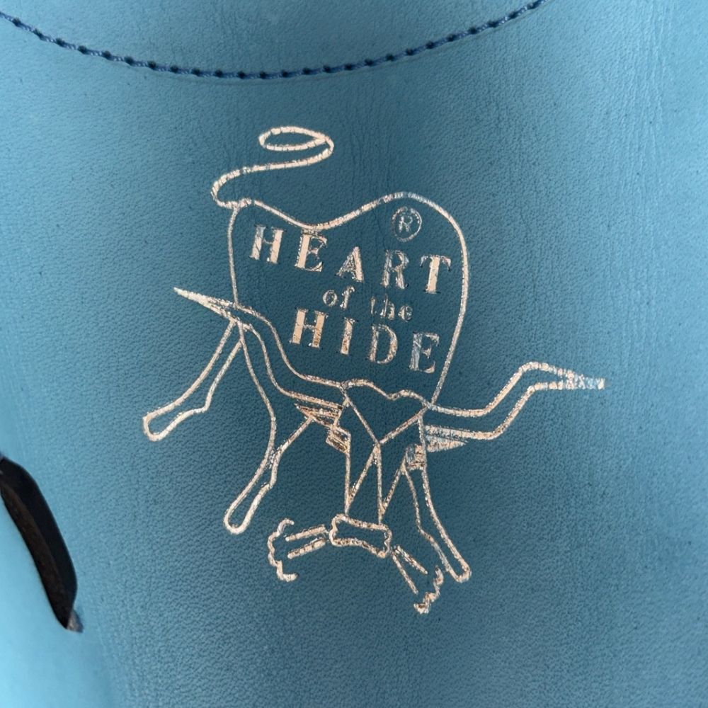 Rawlings Custom 34" Heart of the Hide Columbia Blue and Camel Catchers Mitt: PROCM43-23