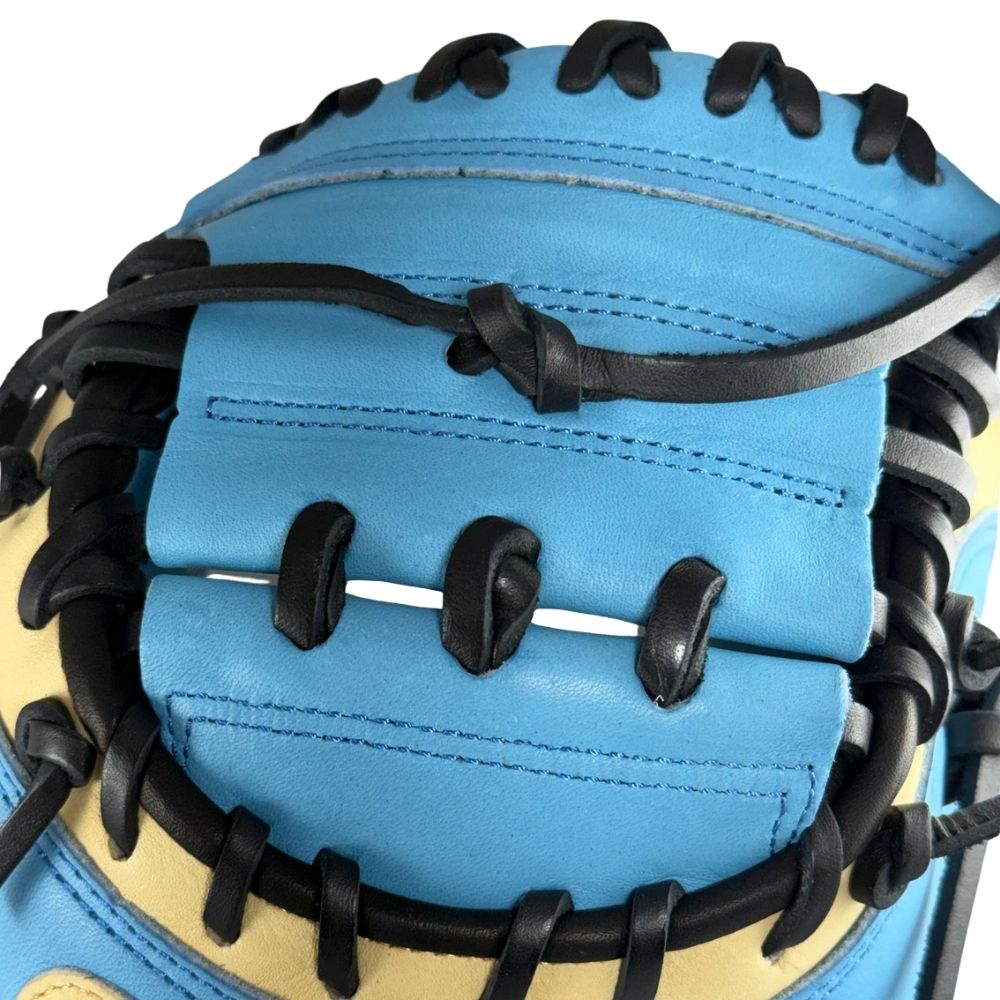 Rawlings Custom 34" Heart of the Hide Columbia Blue and Camel Catchers Mitt: PROCM43-23