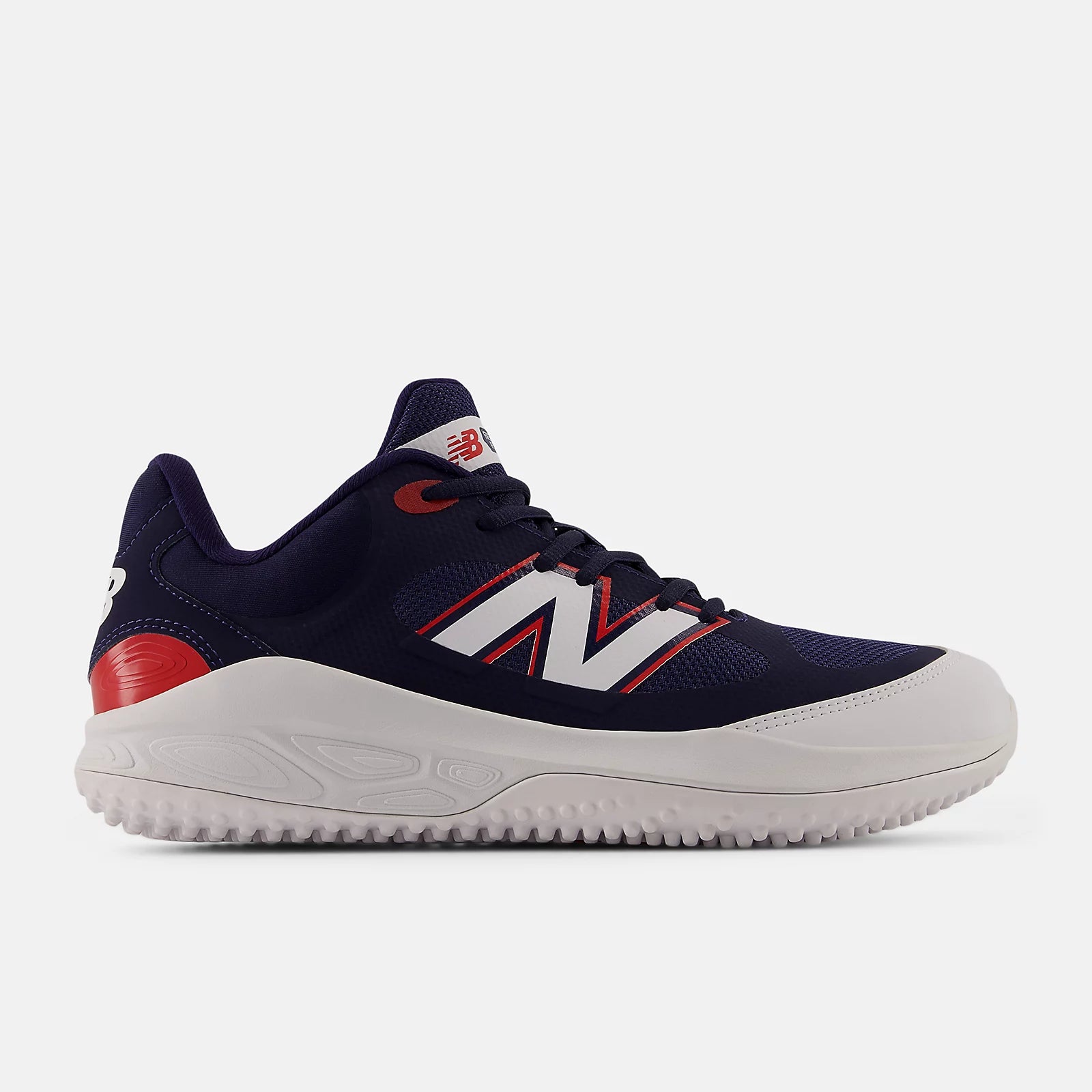 New Balance Navy and Red Fresh Foam 3000v7 Turf-Trainer: T3000RB
