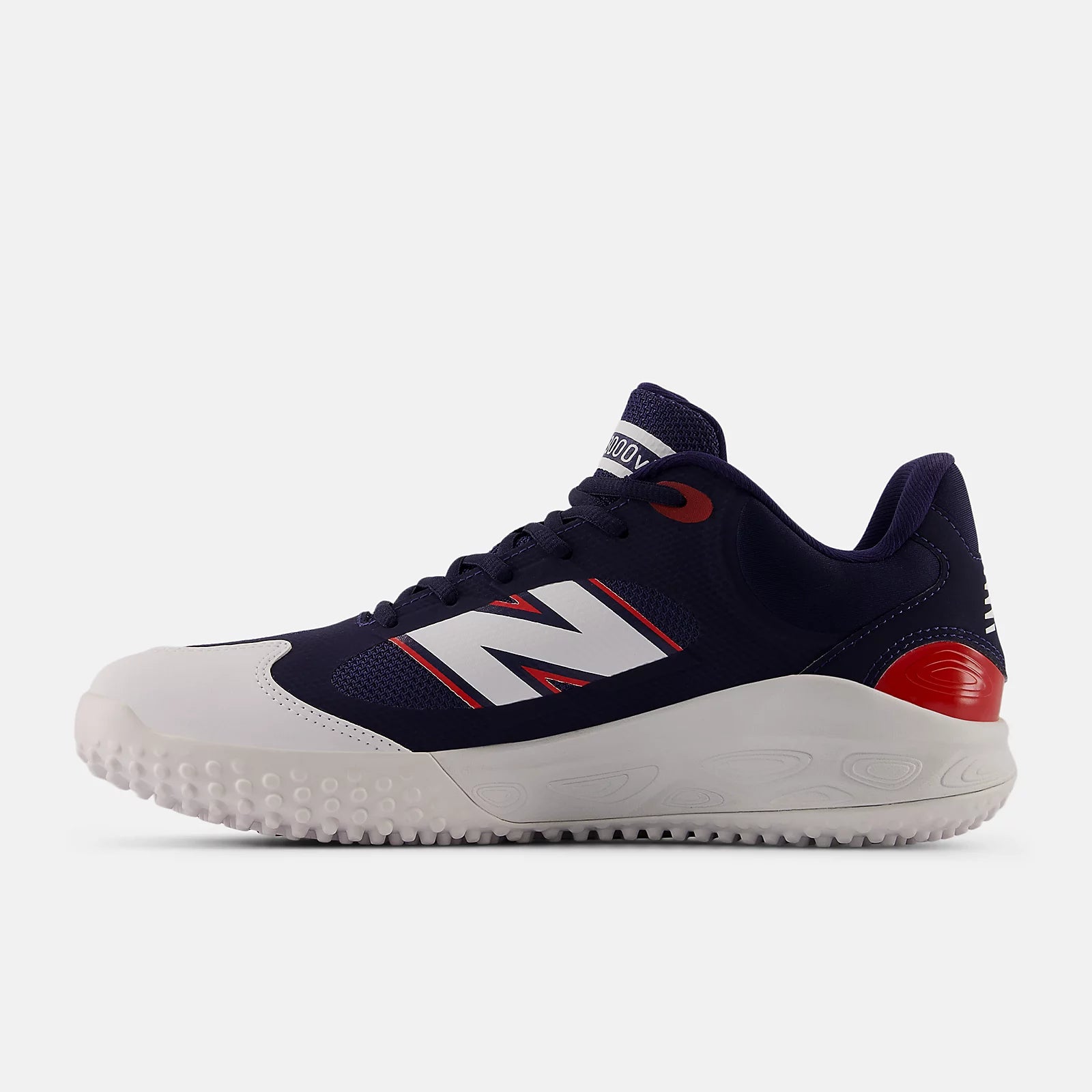 New Balance Navy and Red Fresh Foam 3000v7 Turf-Trainer: T3000RB