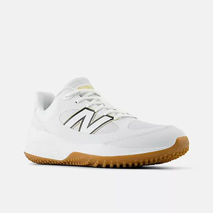 New Balance White Fresh Foam 3000v7 Turf-Trainer: T3000TW7