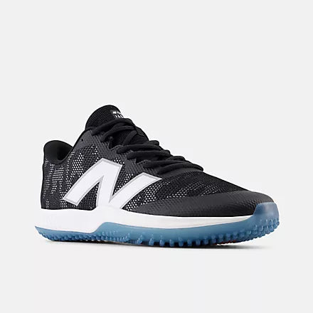 New Balance FuelCell 4040v7 Turf Trainer: Black with Optic White and Ice Blue