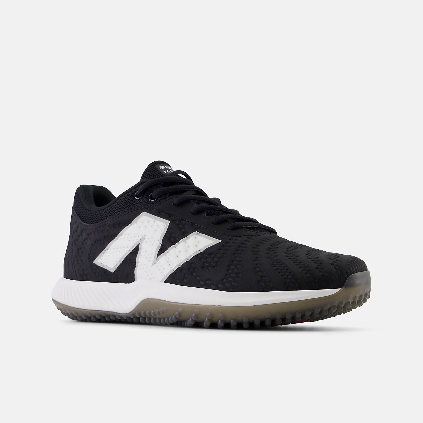 New Balance FuelCell 4040v7 Turf Trainer: Black with optic white