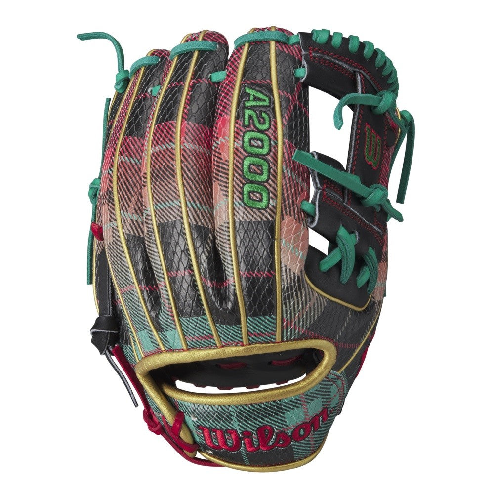 WILSON 2024 CHRISTMAS PLAID A2000 1786SS 11.5” INFIELD BASEBALL GLOVE: WBW101692115