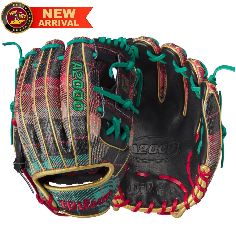 WILSON 2024 CHRISTMAS PLAID A2000 1786SS 11.5” INFIELD BASEBALL GLOVE: WBW101692115