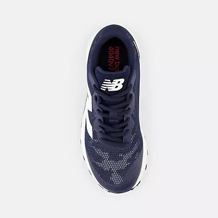 New Balance Dynasoft 4040v7 Youth Turf-Trainer: Team Navy with Optic White