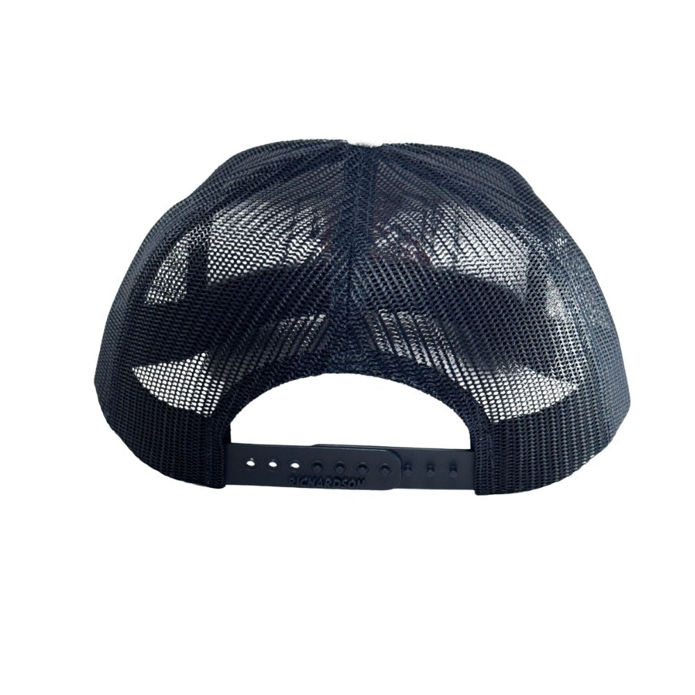 Richardson 112 Heather Gray/Navy Adjustable Cap: USA Logo