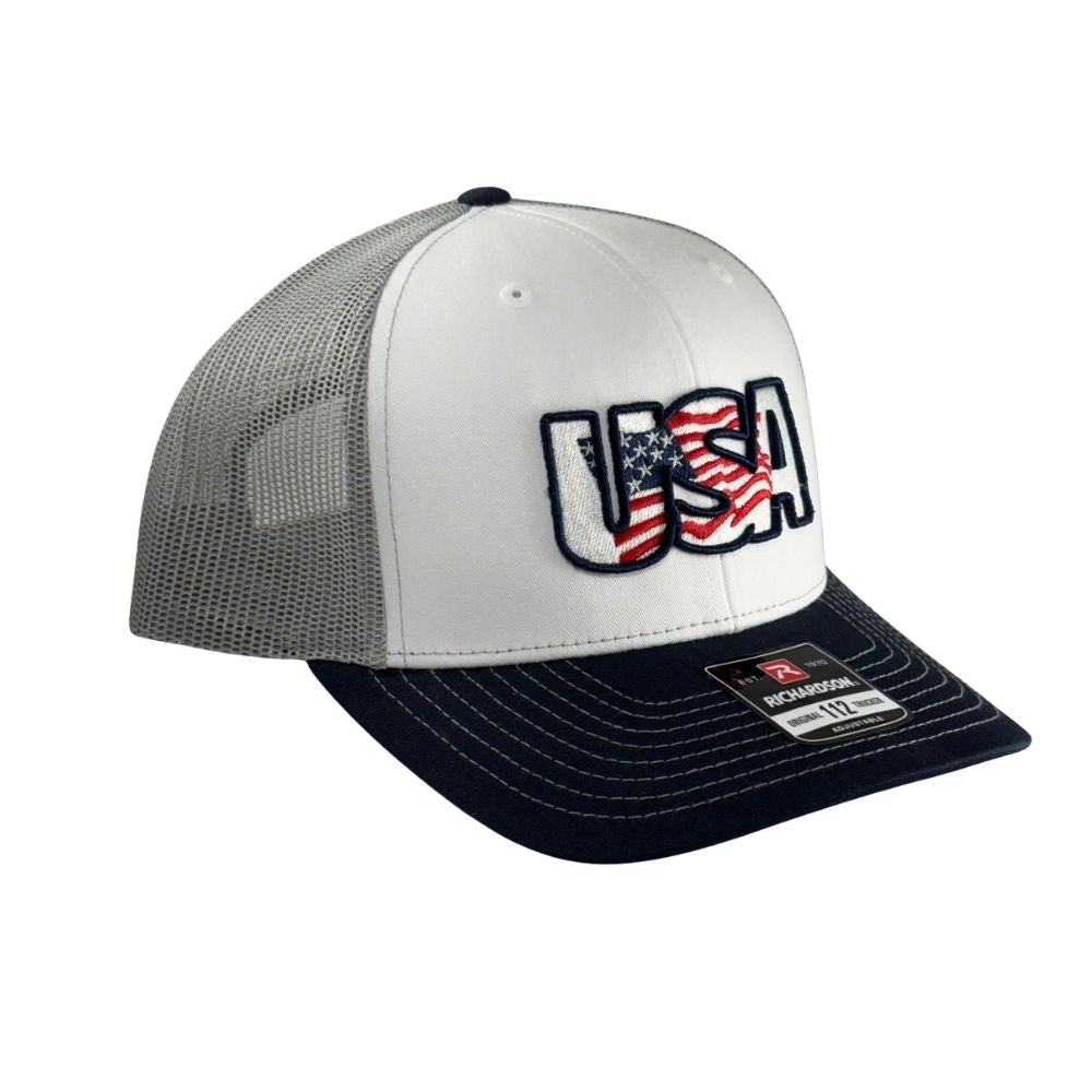 Richardson 112 Tri Adjustable Cap: USA Logo