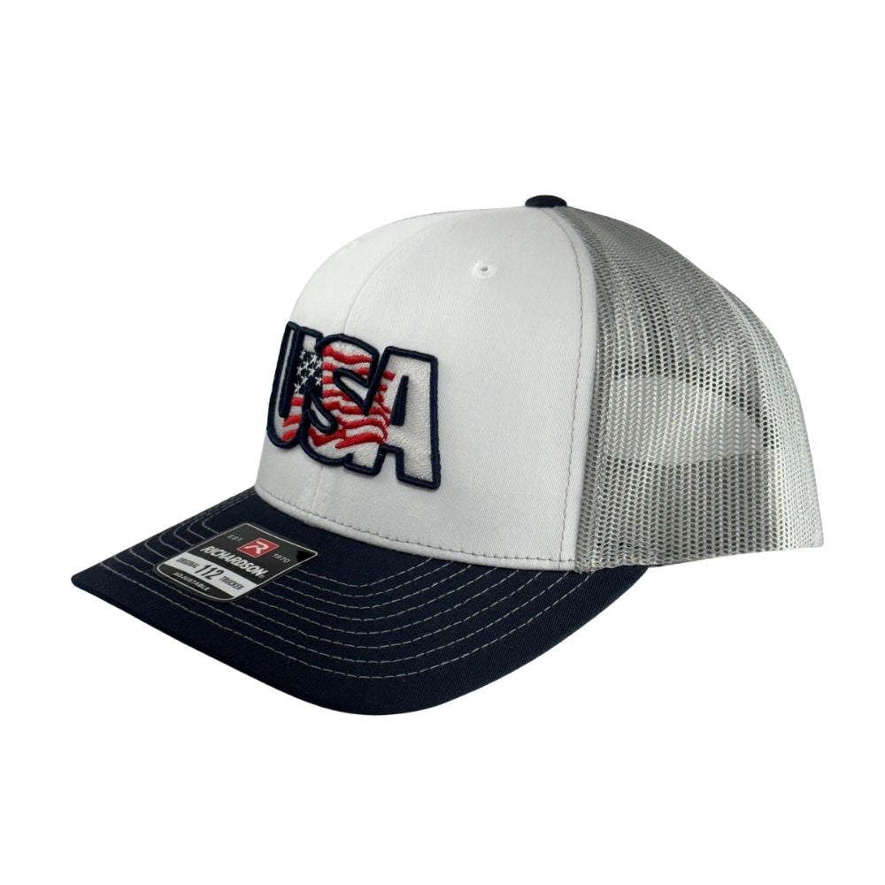 Richardson 112 Tri Adjustable Cap: USA Logo