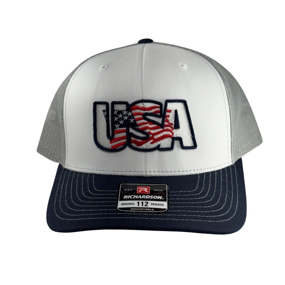 Richardson 112 Tri Adjustable Cap: USA Logo