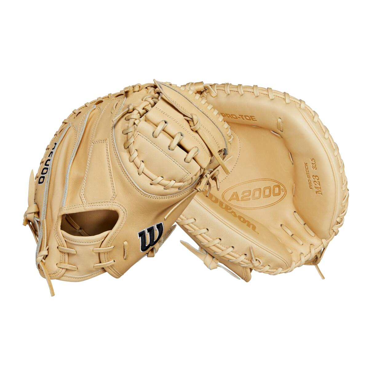 Wilson A2000 M23 Classic Series Blonde 33.5" Catcher's Mitt: WBW102093335