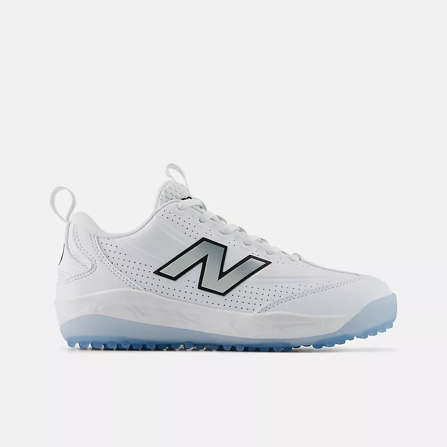 New Balance Youth White 3000V8 Turf Shoes: Y30003Y8