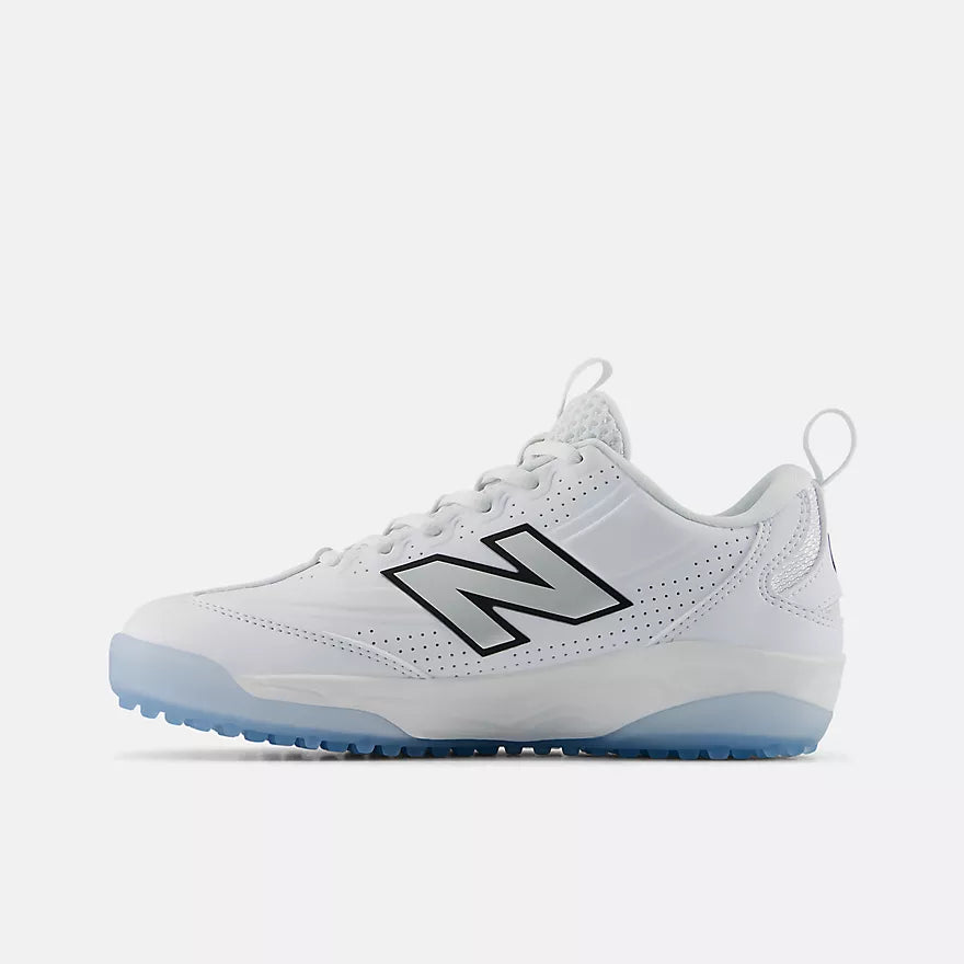 New Balance Youth White 3000V8 Turf Shoes: Y30003Y8