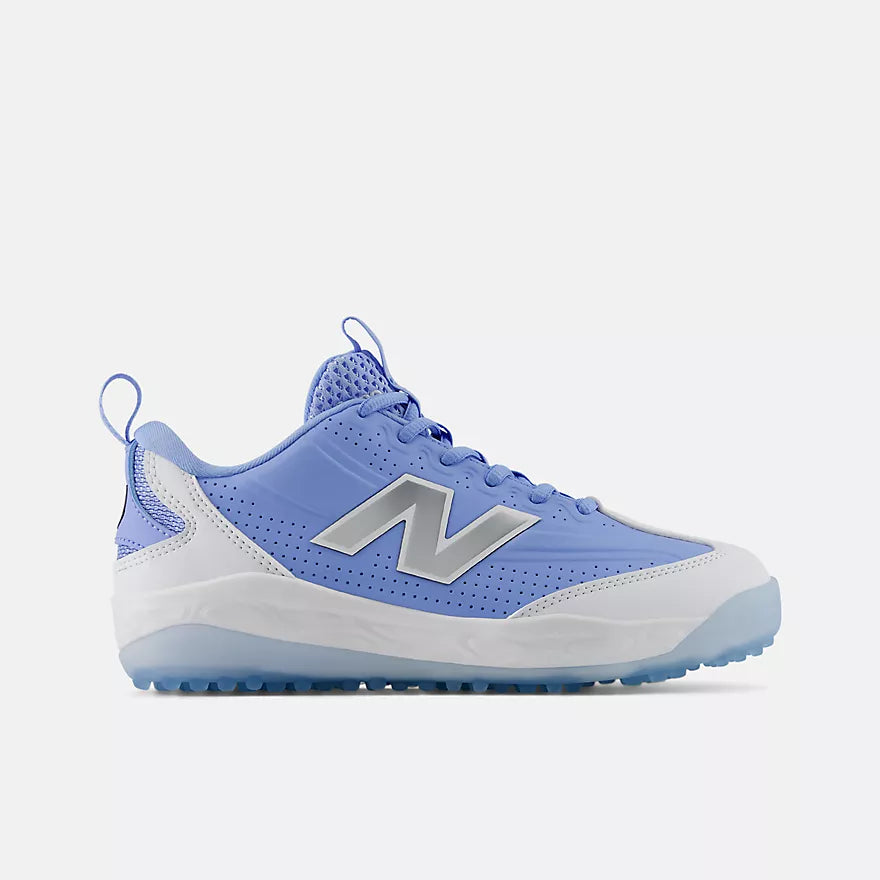 New Balance Youth Columbia Blue and White 3000V8 Turf Shoes: Y30007N5