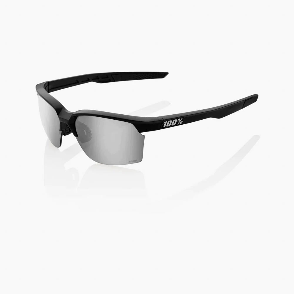 100% - SPORTCOUPE® Matte Black HiPER® Silver Mirror Lens