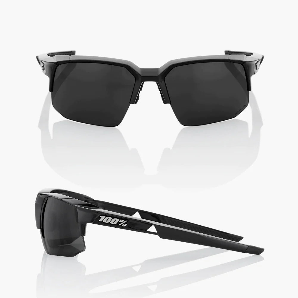 100% - SPEEDCOUPE® Polished Black Grey PeakPolar Lens