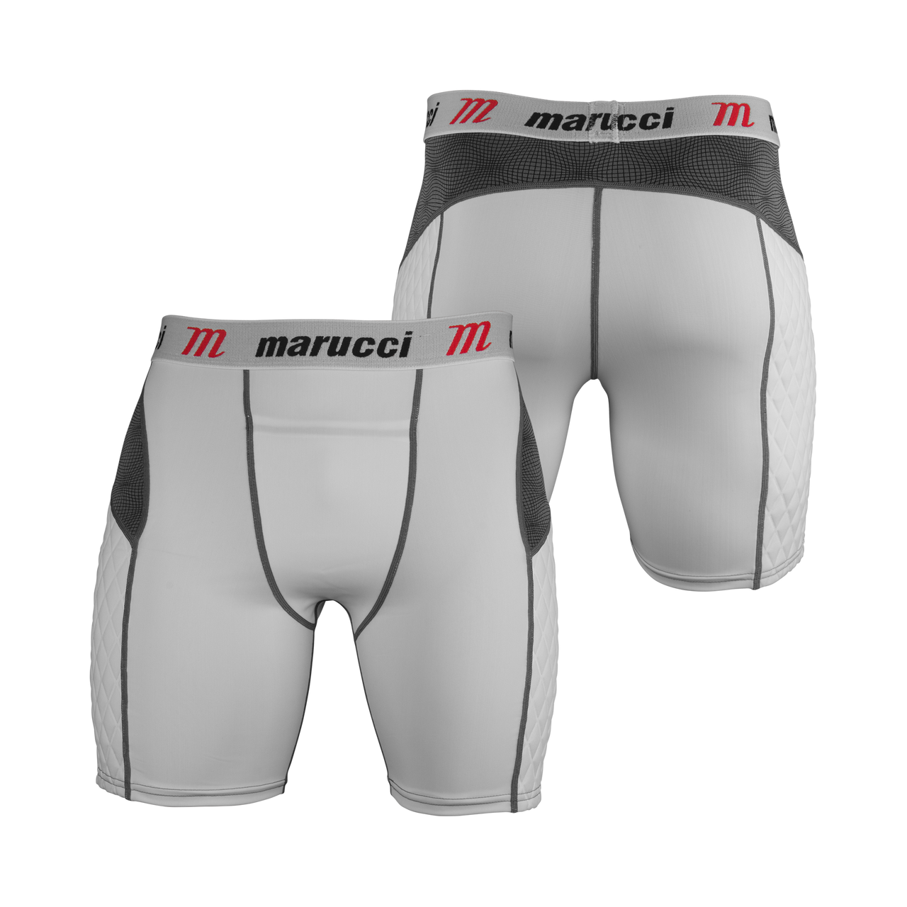 Marucci MASL Adult Sliding Shorts - White