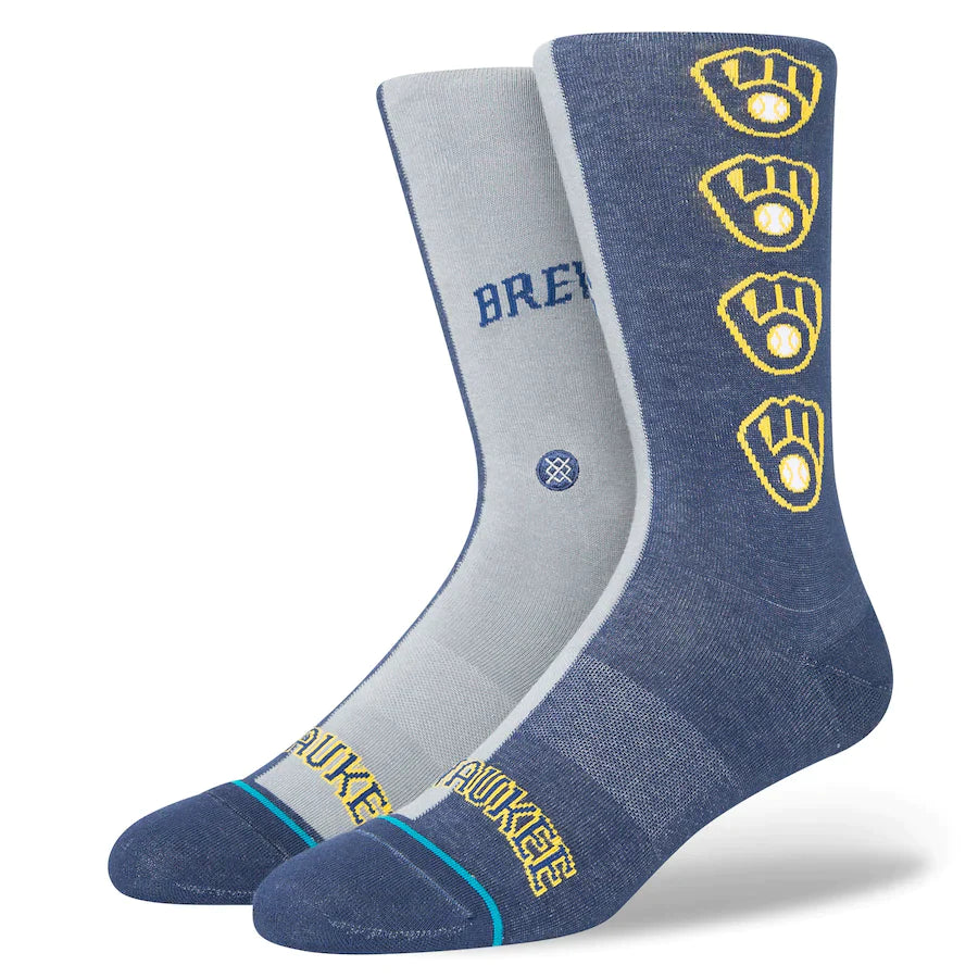 Stance - MILWAUKEE BREWERS SPLIT CREW SOCKS