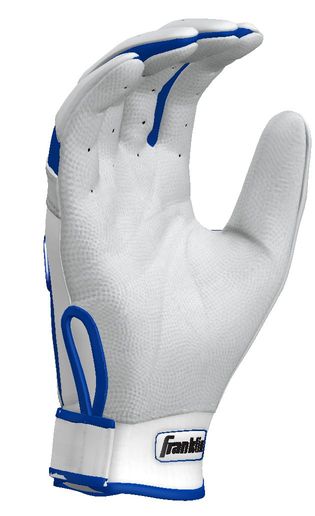 Franklin Custom CFX White/Royal Batting Gloves