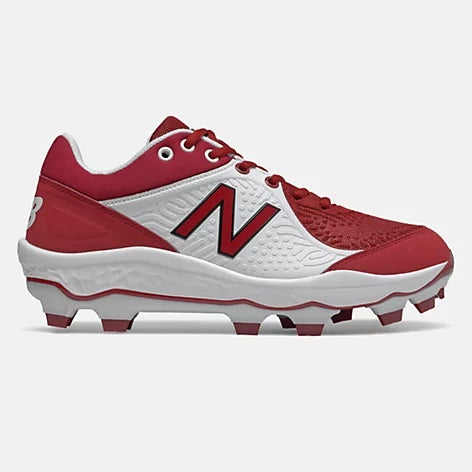 New Balance - Men's Maroon/White 3000v5 Fresh Foam Molded Cleat (PL3000M5)