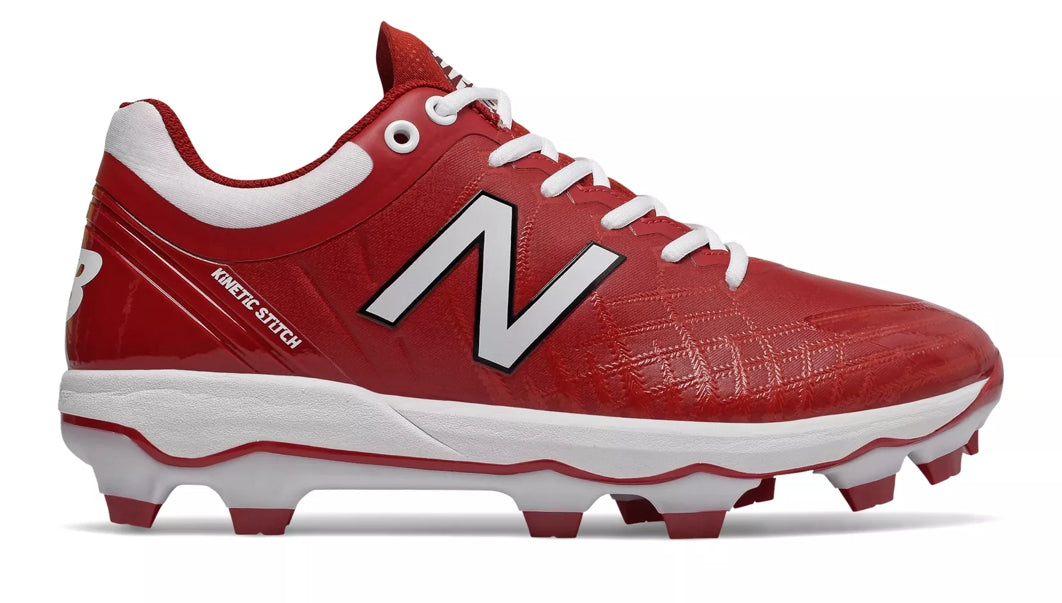 New Balance 4040v5 Adult Molded Cleats - Maroon/White (PL4040M5)