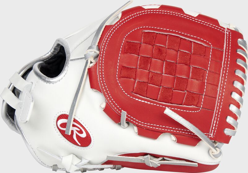 Rawlings Liberty Advanced 12" Fastpitch Infield/Pitcher's Glove - White/Red