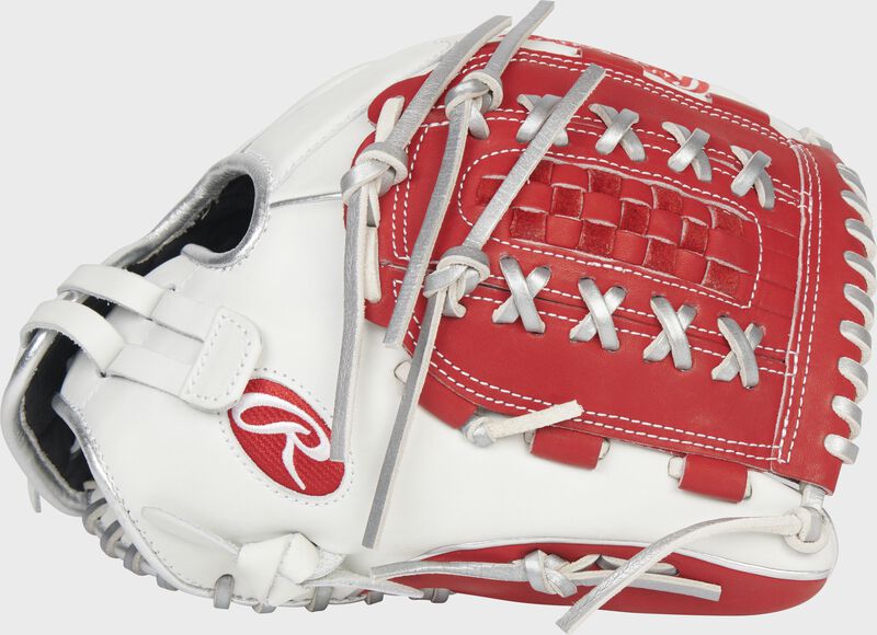 Red softball glove online