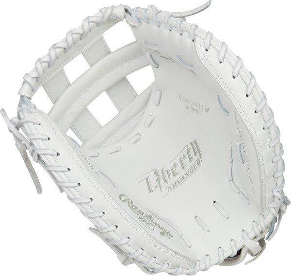 Rawlings Liberty Advanced 34" Fastpitch Catcher's Mitt - White (RLACM34W)