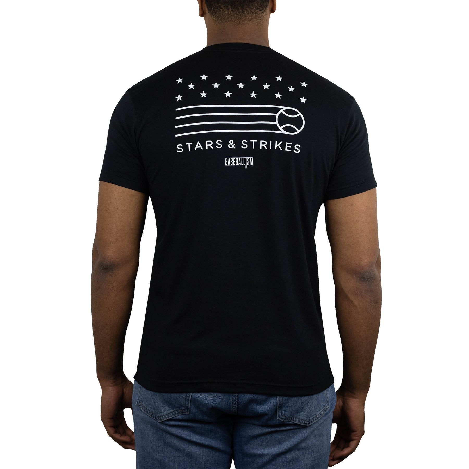 Baseballism Stars and Strikes Men's T-Shirt