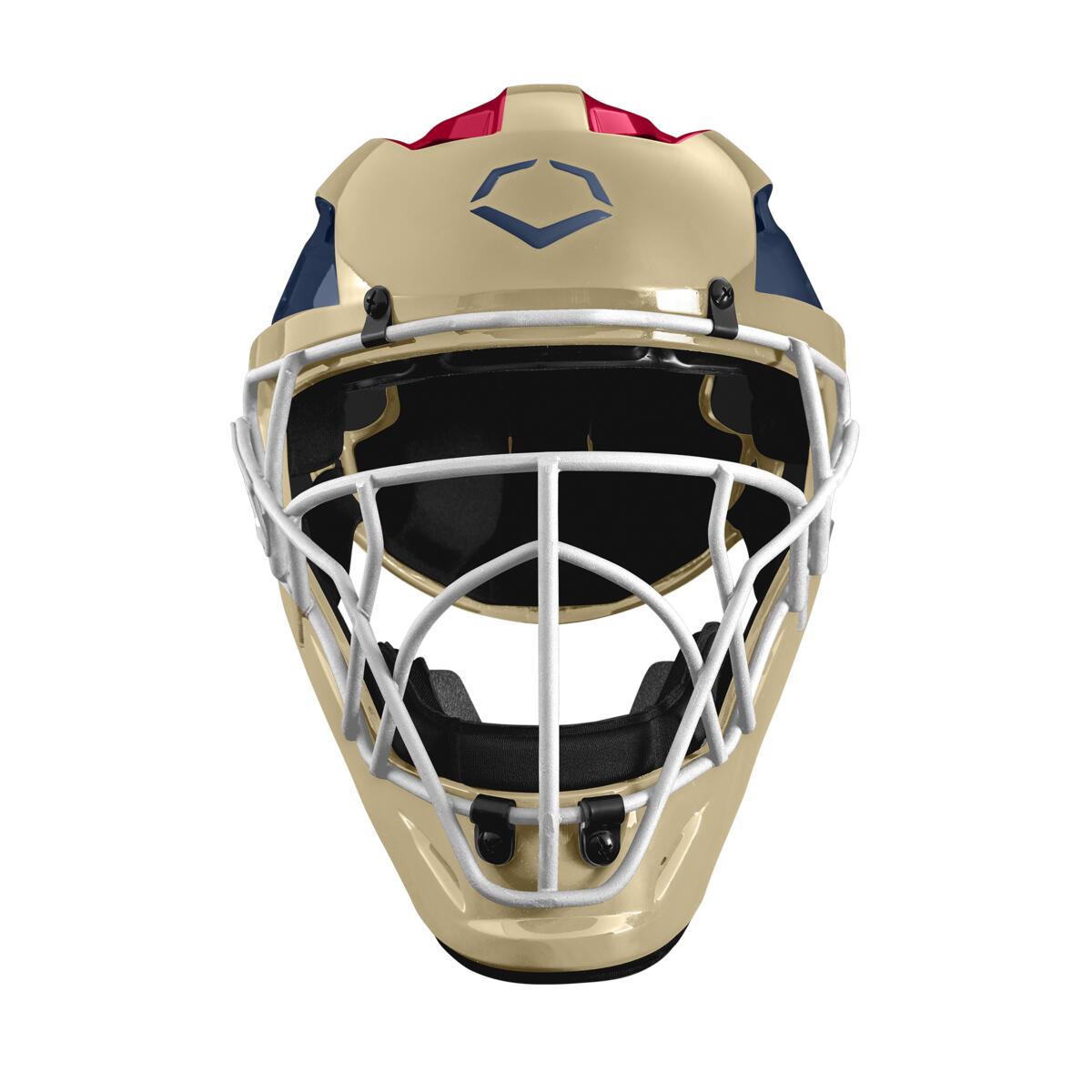 EvoShield - Pro-SRZ Navy/Red Catcher's Helmet