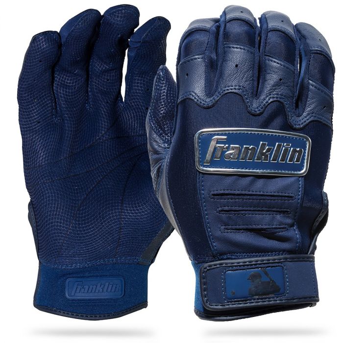 Franklin CFX Pro Chrome Batting Gloves - Adult - Navy